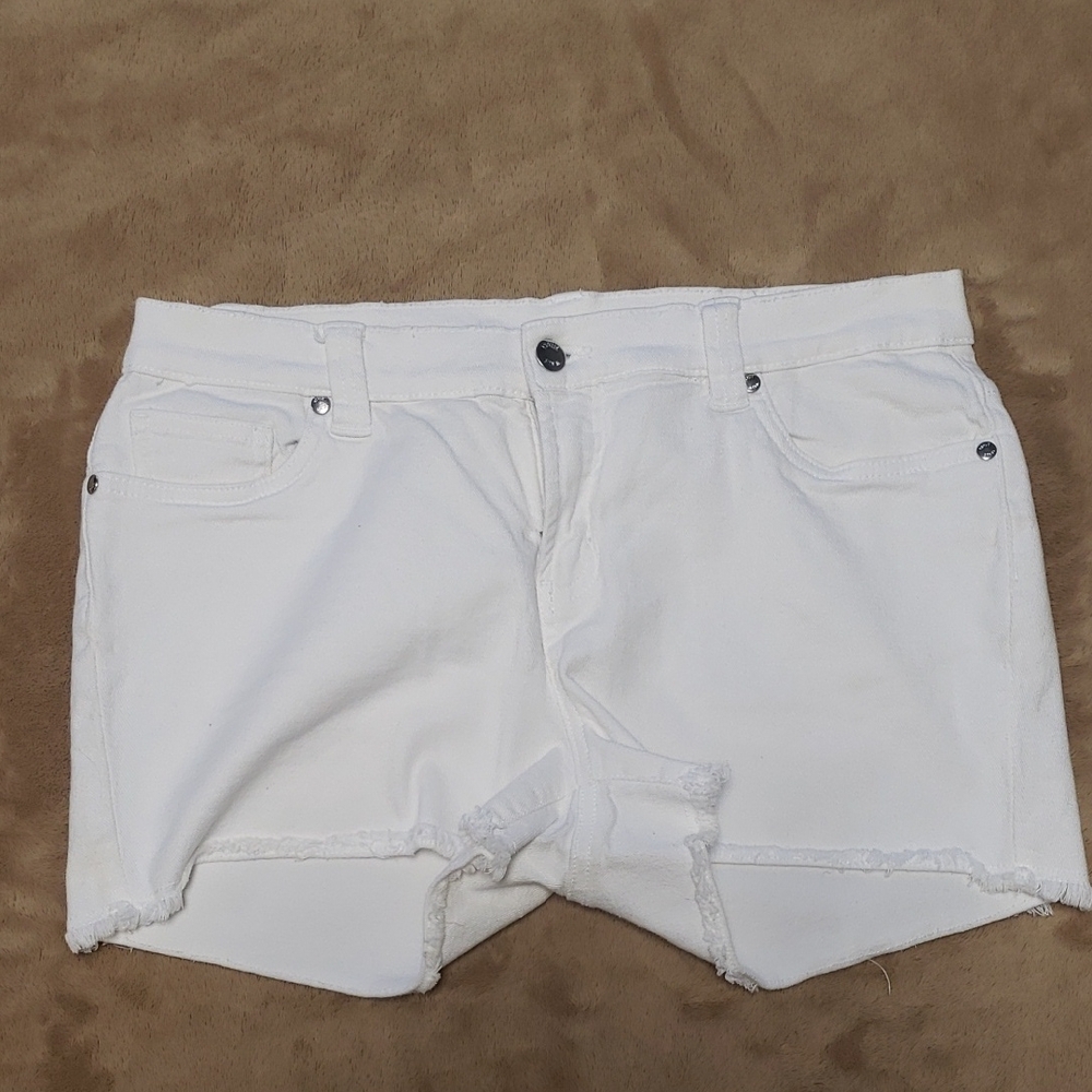 VENUS White Jean Shorts